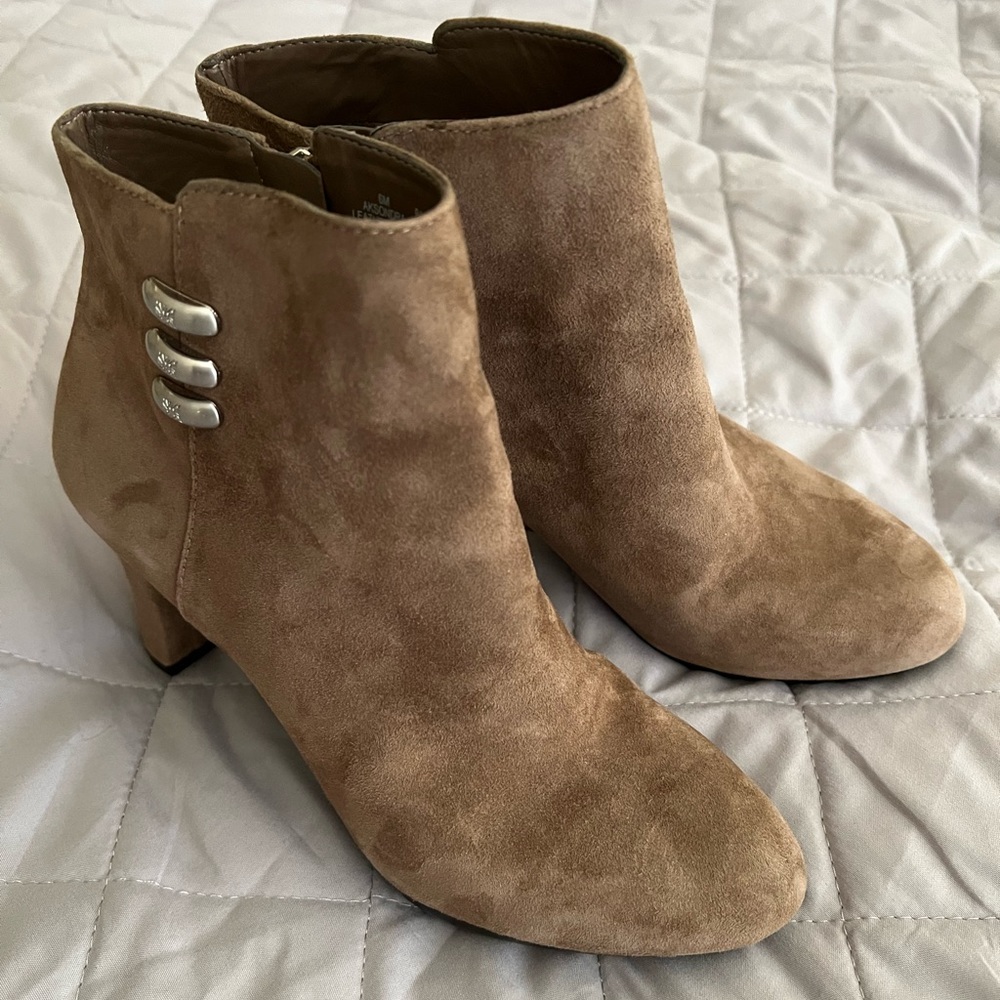 Anne Klein Suede Ankle Boots